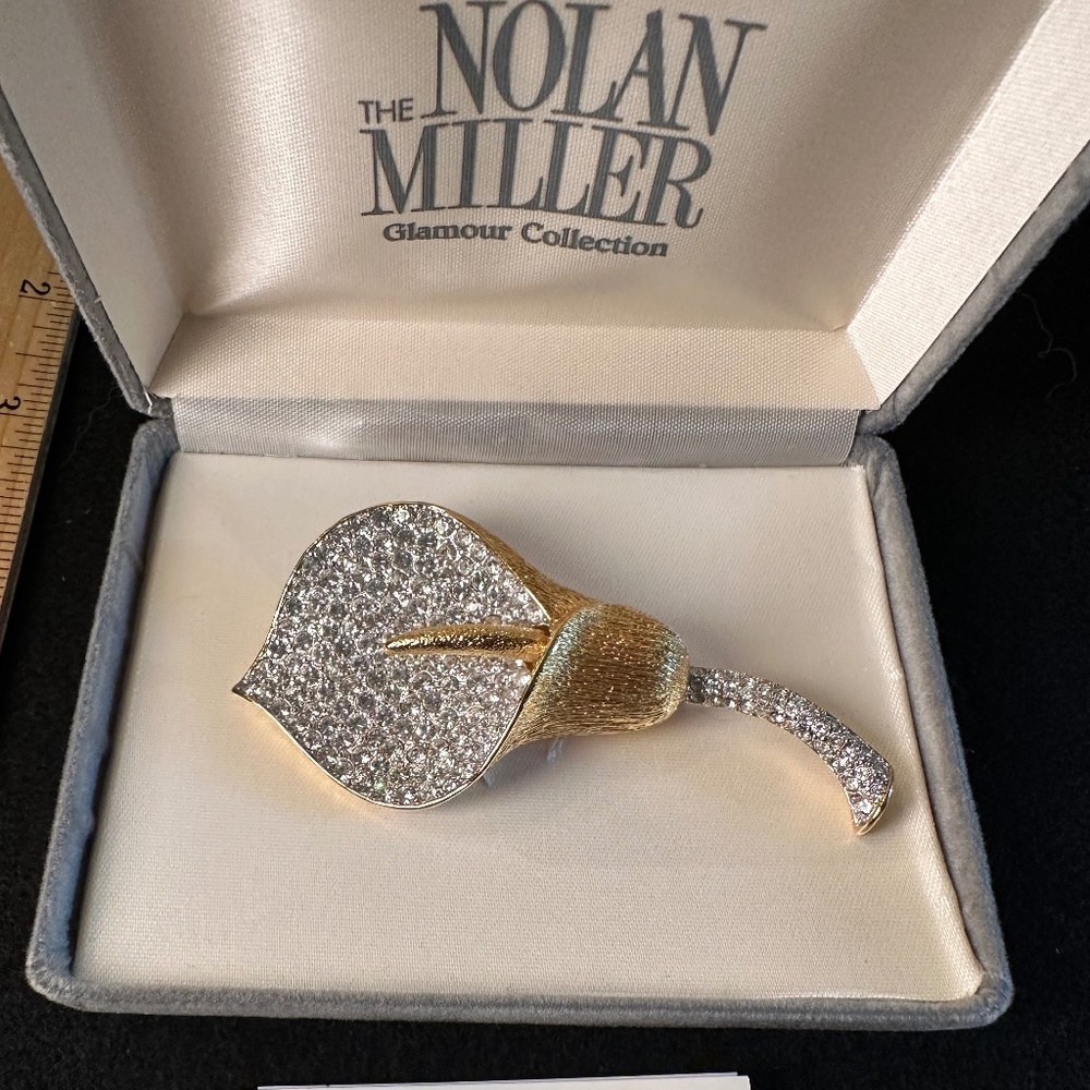 Vintage Nolan Miller Calla Lily Brooch
